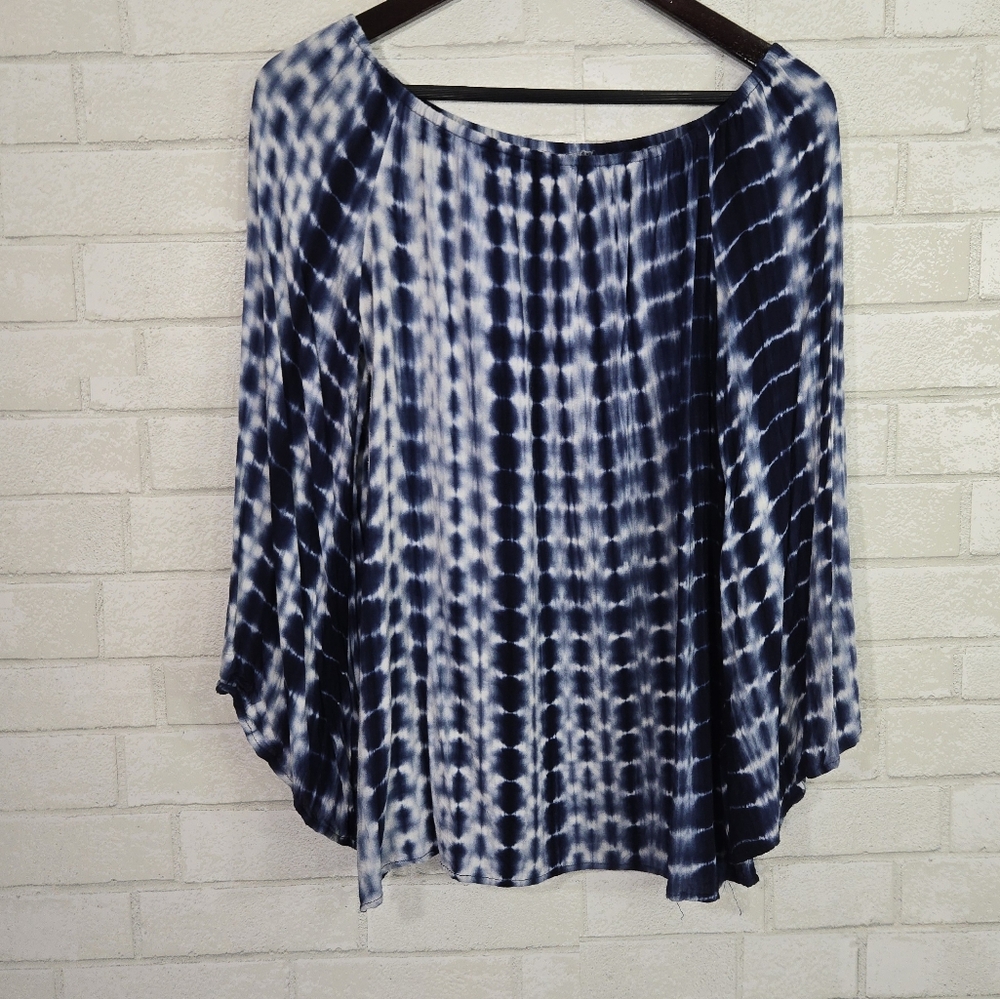 Papillon Blanc long sleeve tye-dye top